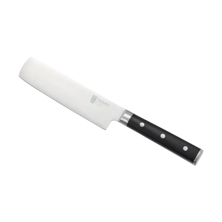 Asama Nakiri grønnsakshakke - Rustfritt stål, svart, 31 cm - Dorre
