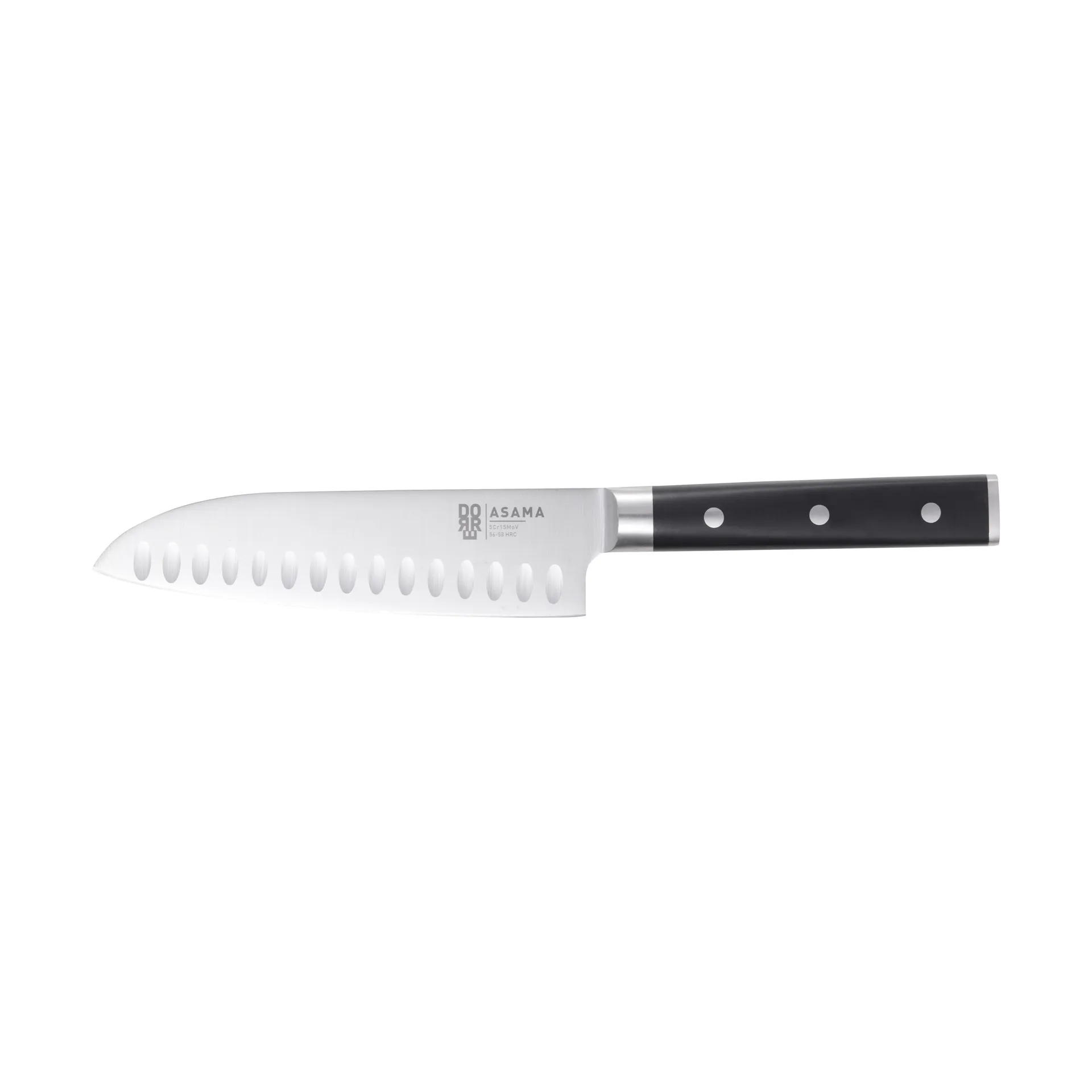Asama santoku kokkekniv 18 cm, Rustfritt stål Dorre