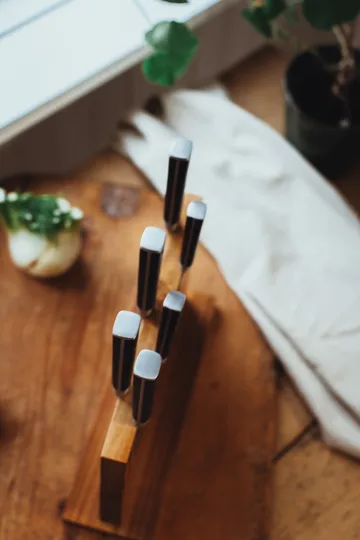 Asama santoku kokkekniv 18 cm - Rustfritt stål - Dorre