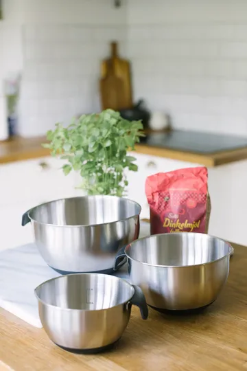 Becca skål 3 deler - Rustfritt stål - Dorre
