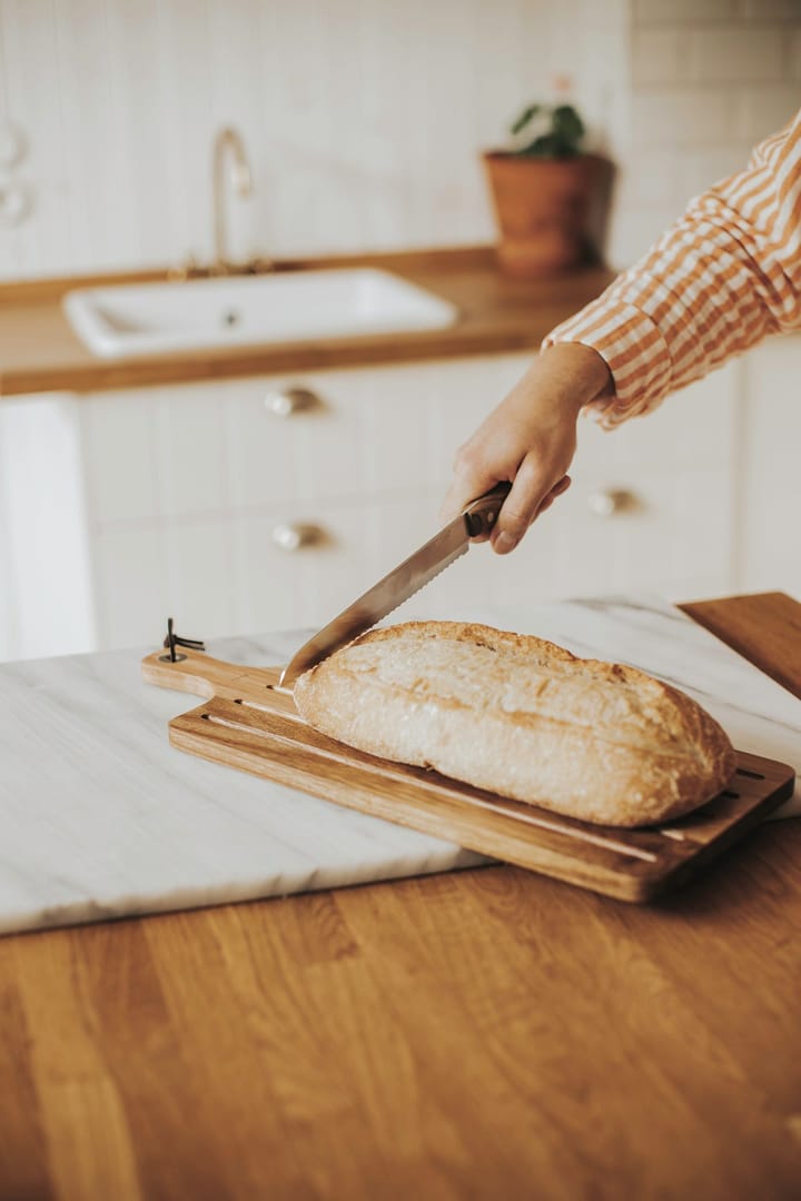 Billy brødkniv og skjærefjøl 2 deler - Akacia-rustfritt stål - Dorre