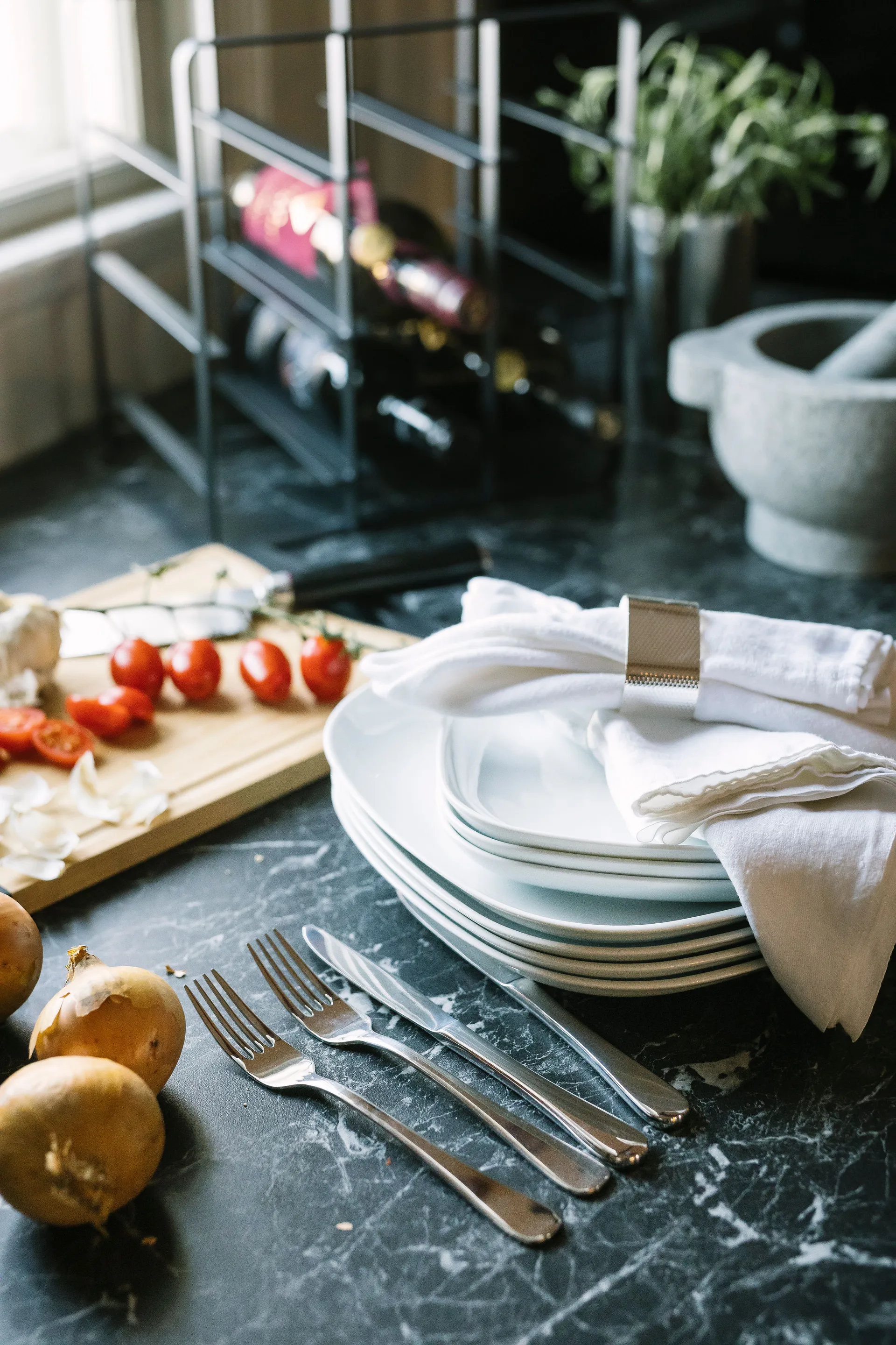 Classic bestikksett rustfritt stål , 60 deler Dorre
