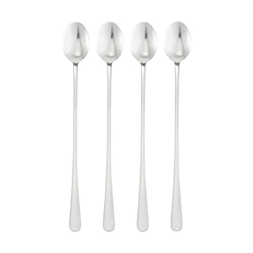 Classic kaffeskjeer - Rustfritt stål, lang, 4‑pakning, 22 cm - Dorre