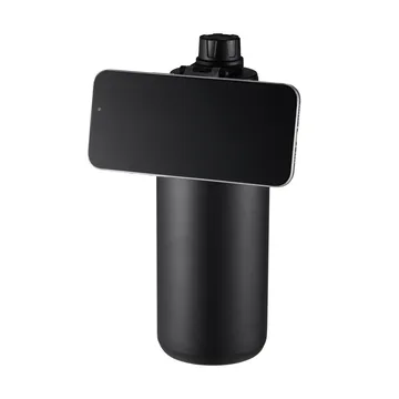 Flory vannflaske dobbeltvegg mobilmagnet 0,9 L - Svart-lilla - Dorre