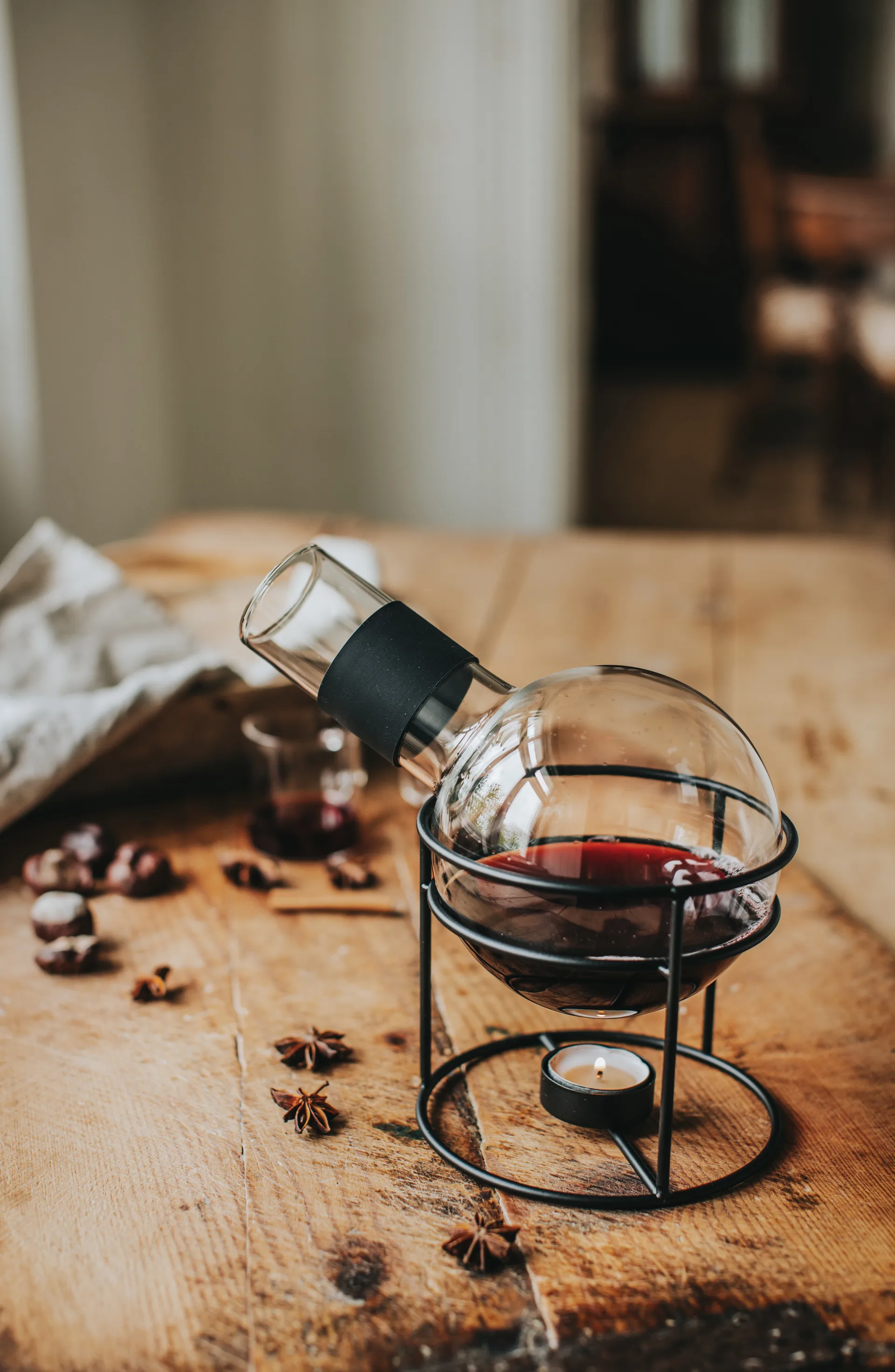 Glora Gløggkolbe glass 1,3 L, Svart Dorre