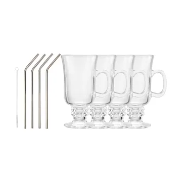 Iona Irish coffee sett - Glass, 9 deler - Dorre