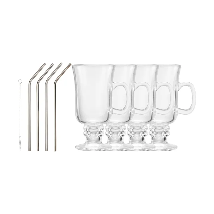 Iona Irish coffee sett - Glass, 9 deler - Dorre
