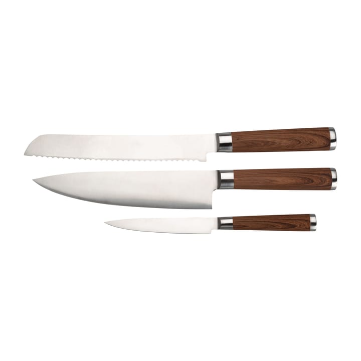 Kasima knivsett 3 kniver - Rustfritt stål - Dorre