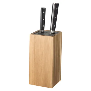 Kini Knivblokk firkantet akasietre - 23,5×10,7×10,7 cm - Dorre