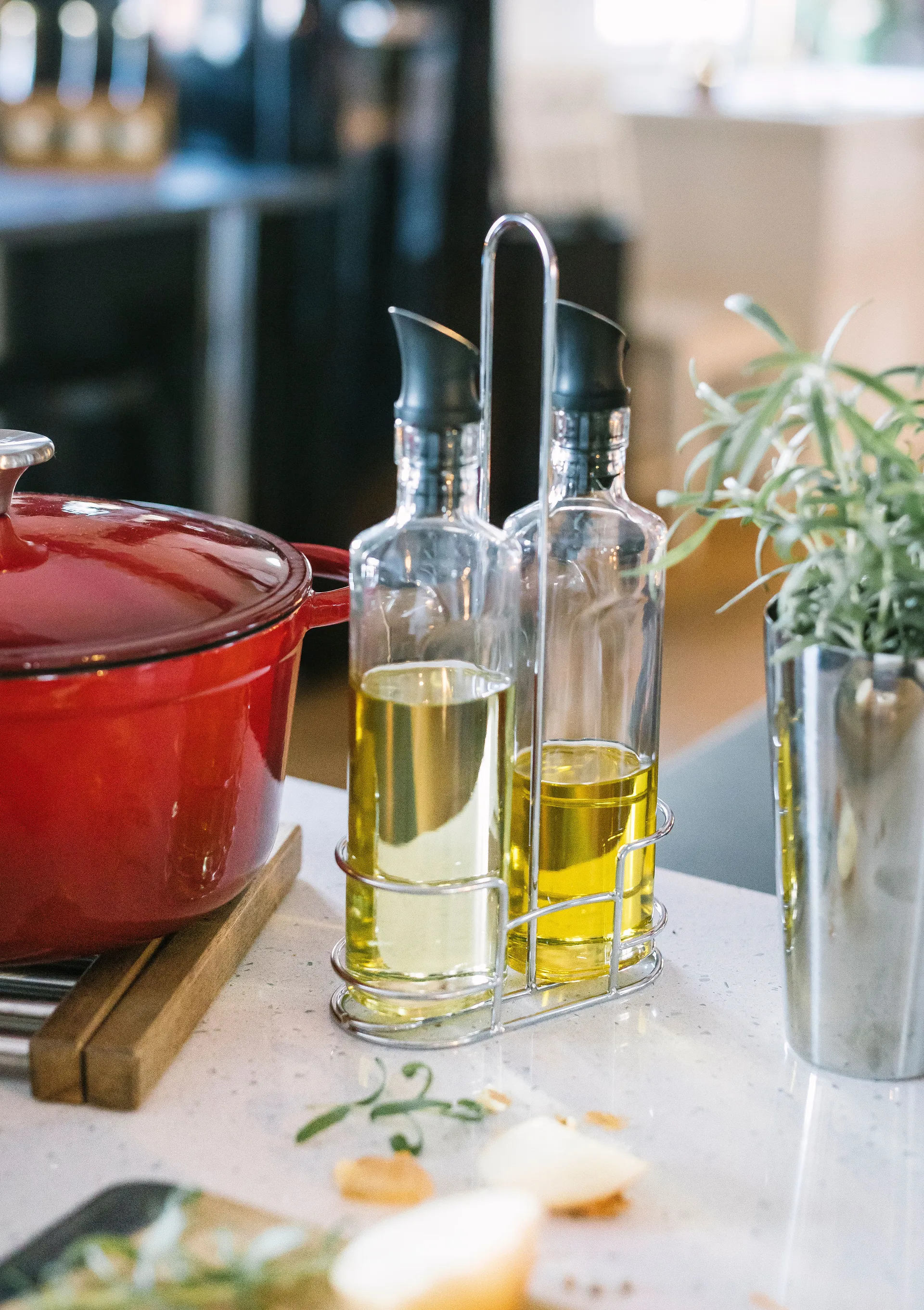 Olive olje- og eddiksett 35 cl, Glass Dorre