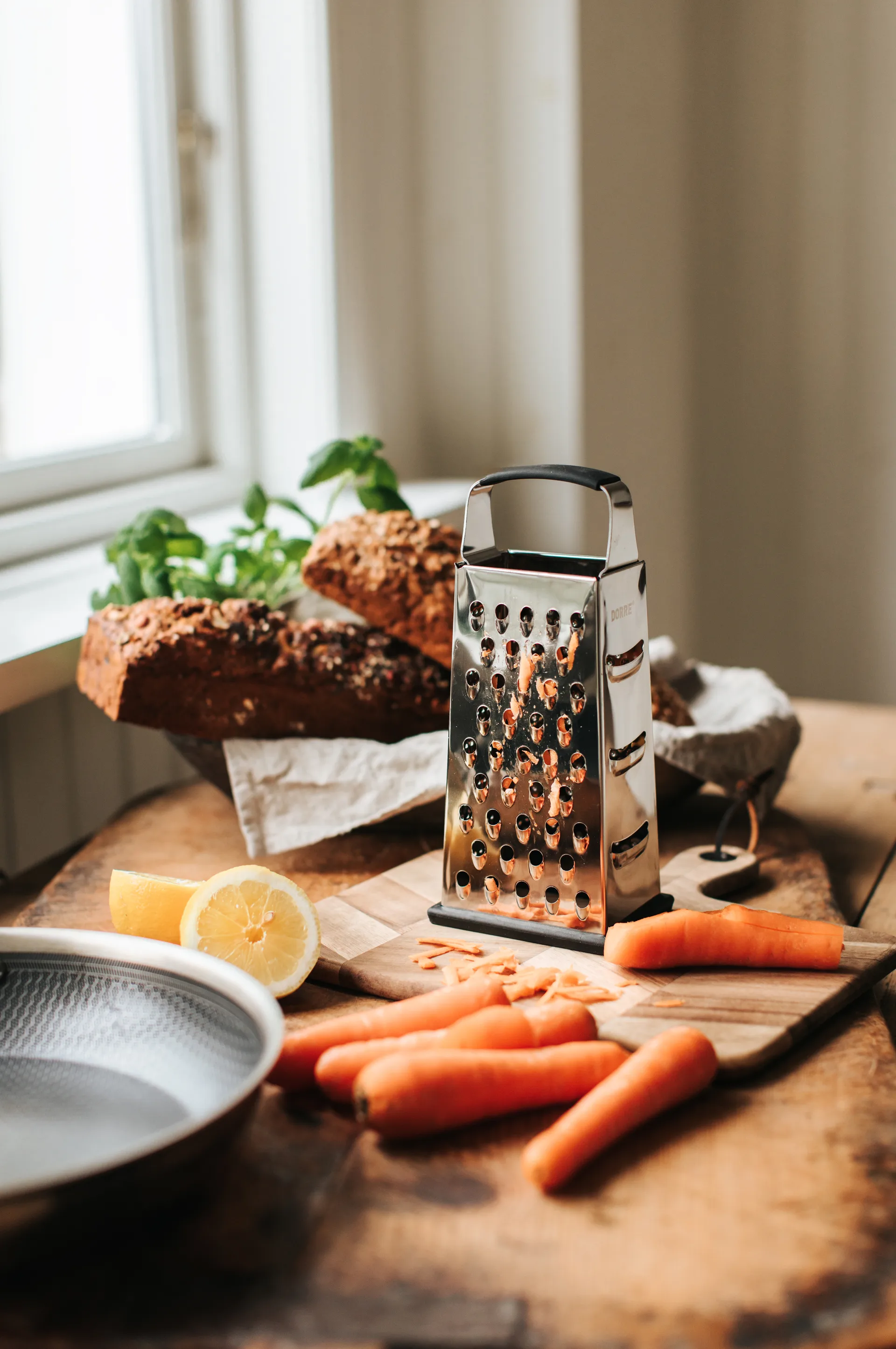 Rubi rivjern gummifot håndtak 4 ulike, 24 cm Dorre