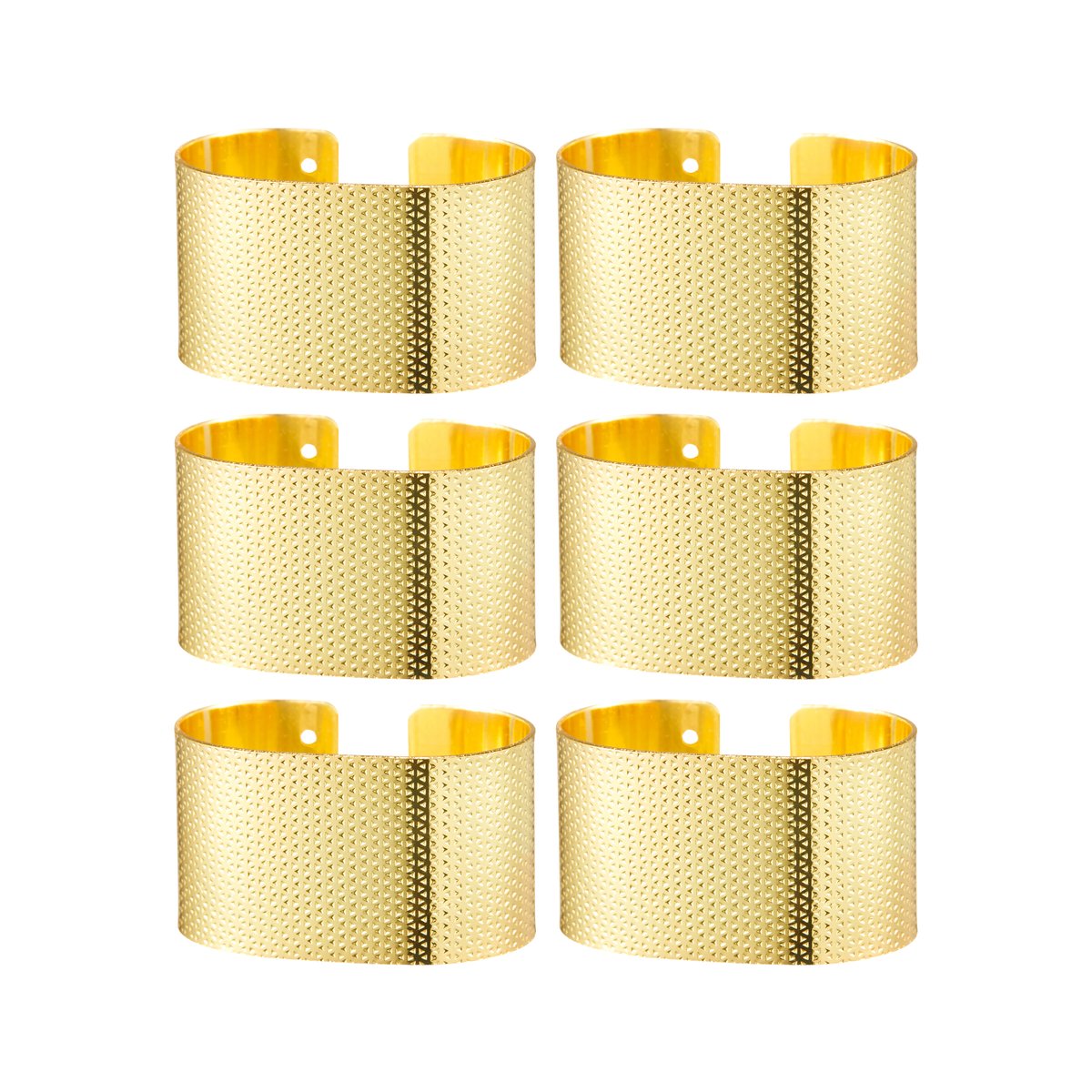 Dorre Svea serviettringer 6-pakning Messing | Skandinavisk Design | Serviettringer & Serviettholdere | Gullfarge