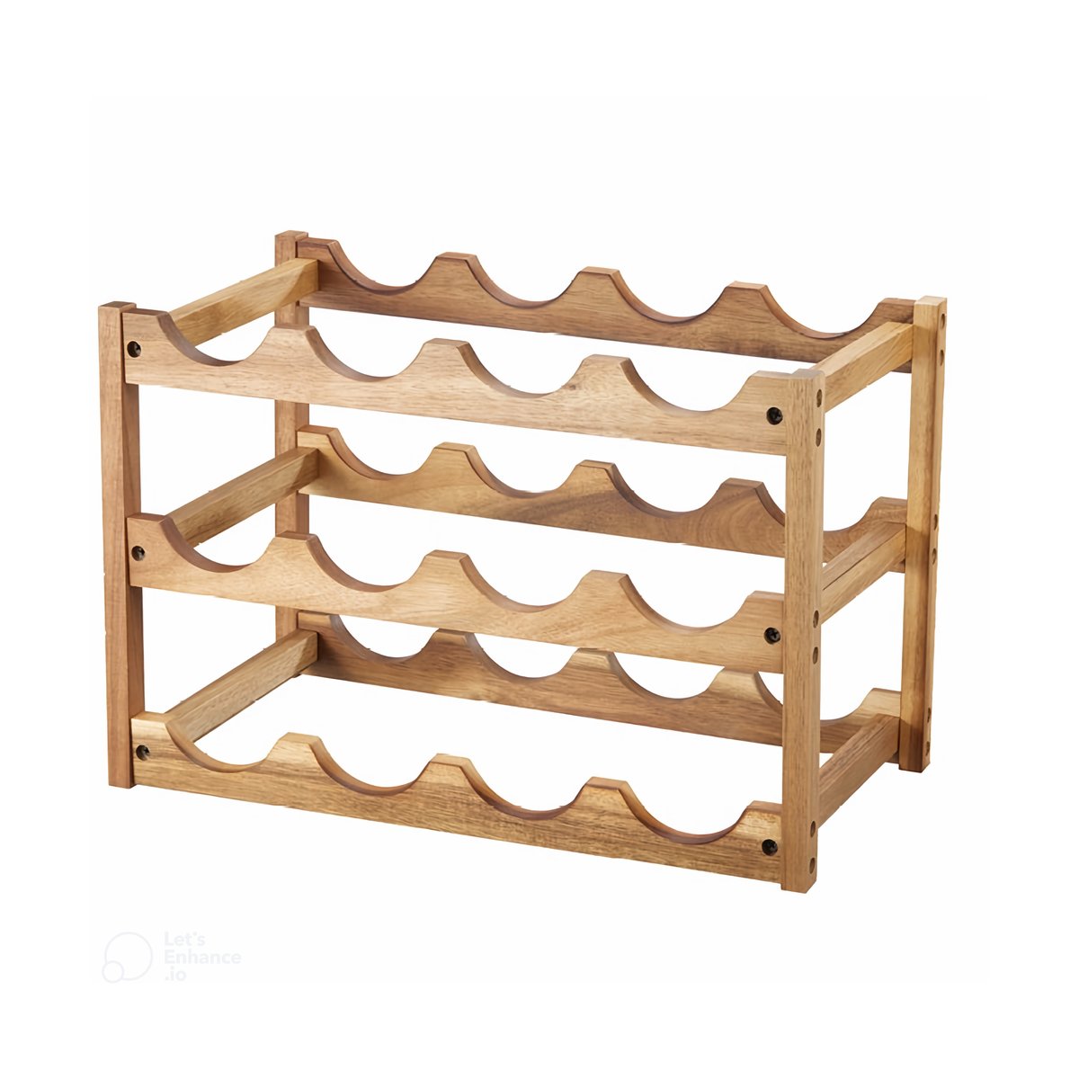 Dorre Varo vinholder 12 flasker Akacia | Skandinavisk Design | Brun