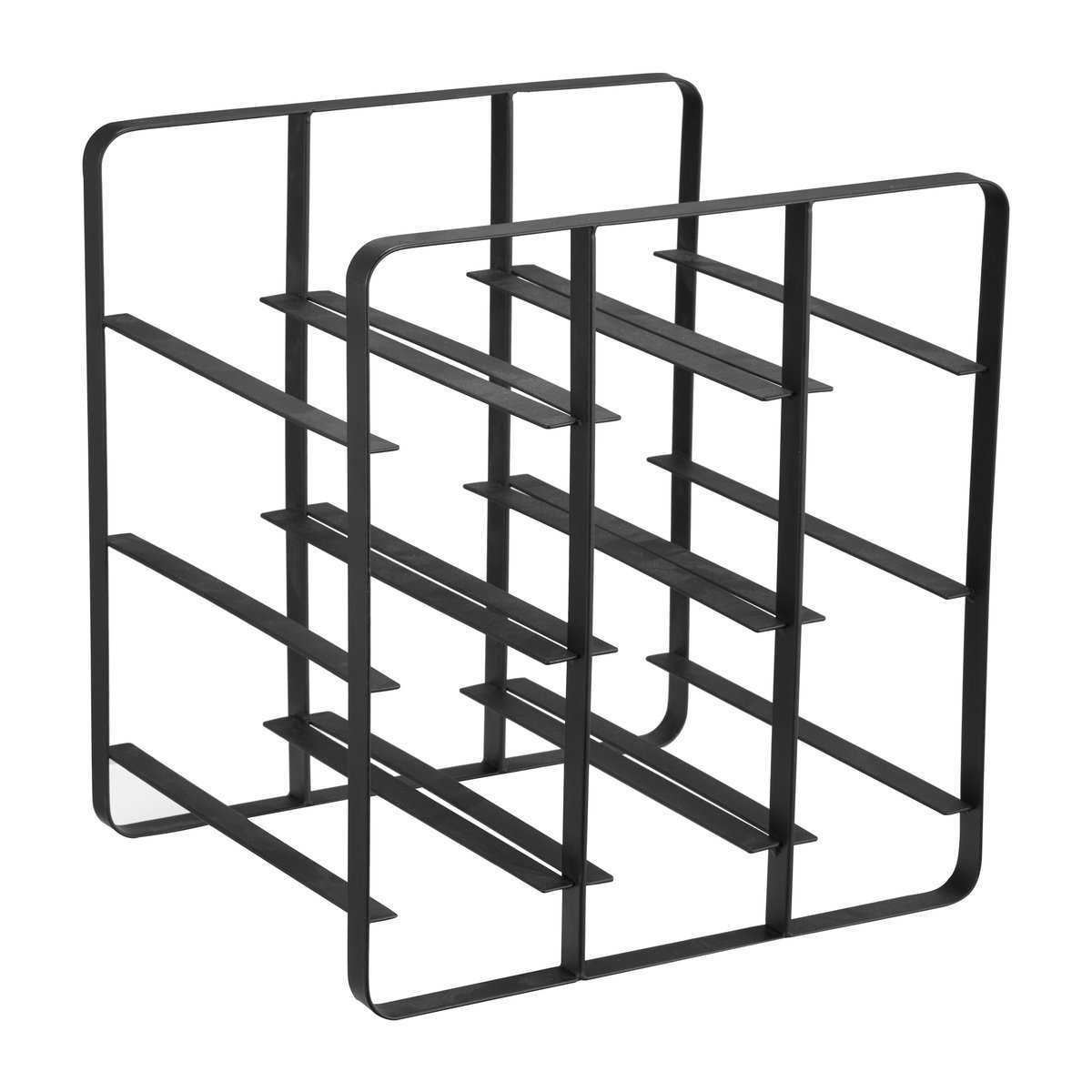 Dorre Vinia vinstativ 9 flasker 30 cm Jern | Skandinavisk Design | Svart