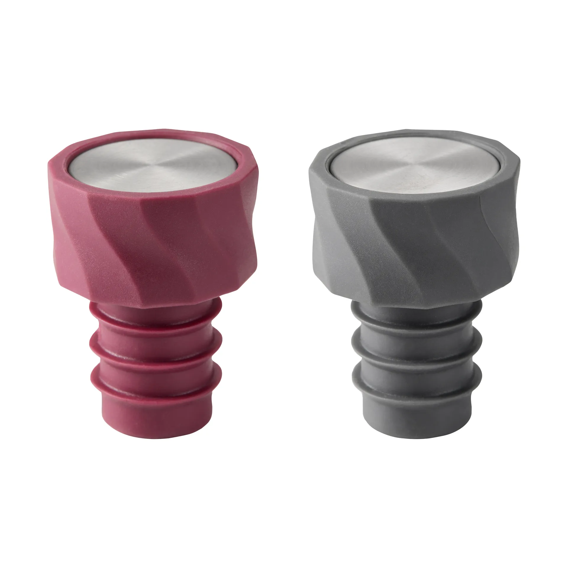 Vivi vinforsegler 2-pakning 4,5 cm, Svart-burgunder Dorre