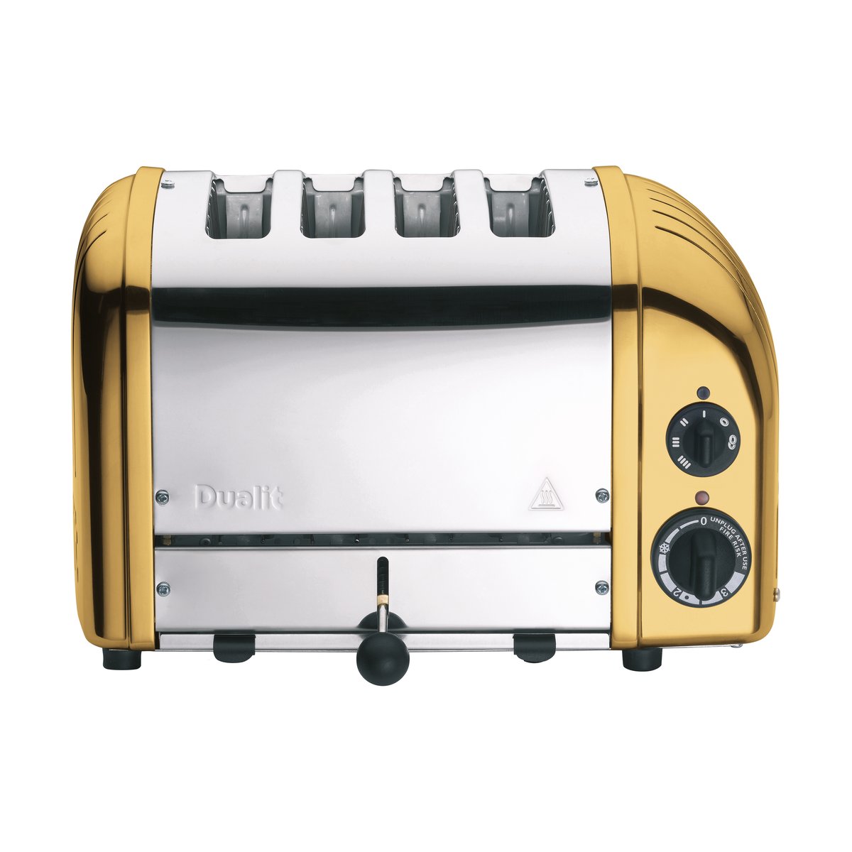 Dualit Brdrister Classic 4 Skiver Messing | Skandinavisk Design | Gullfarge