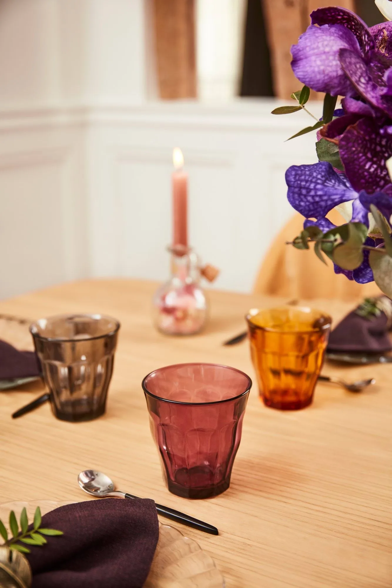 Picardie drikkeglass, Amber, 6-pakning, 25 cl Duralex