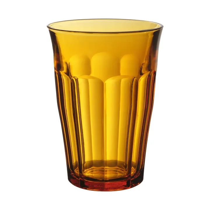 Picardie drikkeglass - Amber, 6-pakning, 36 cl - Duralex