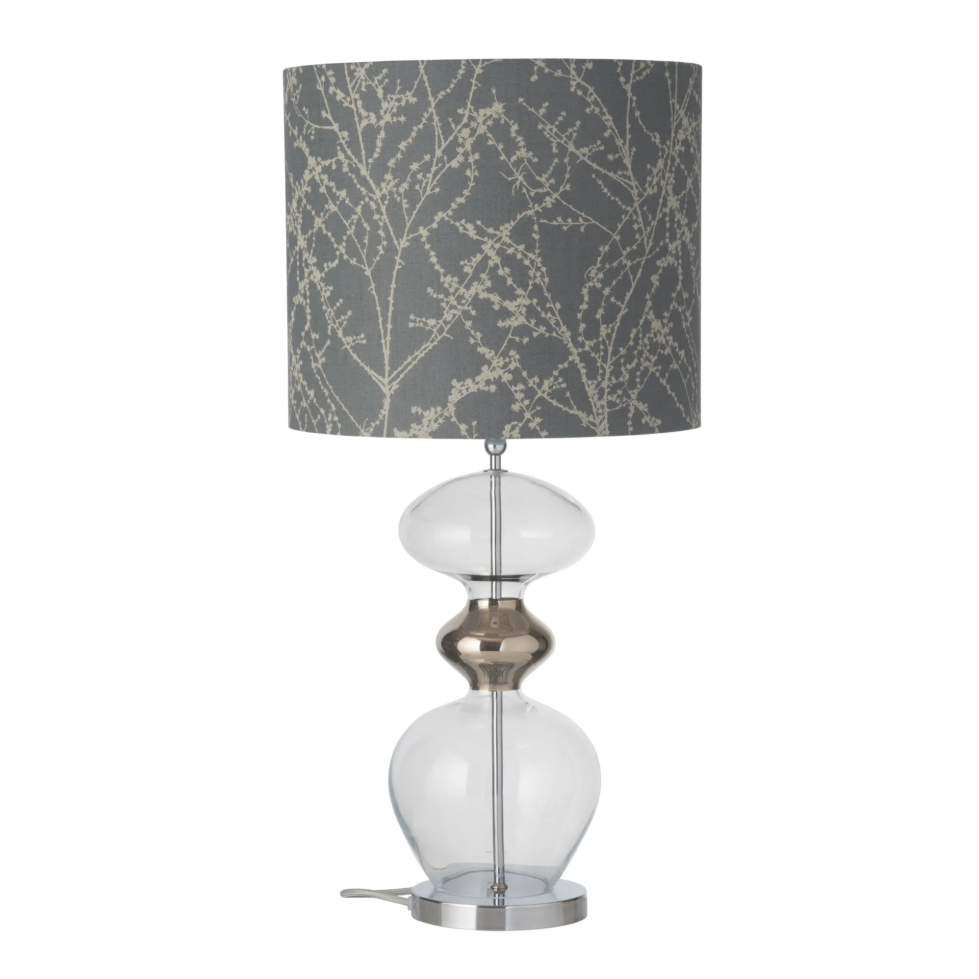 Futura lampefot, Klar m. sølvledning EBB & FLOW