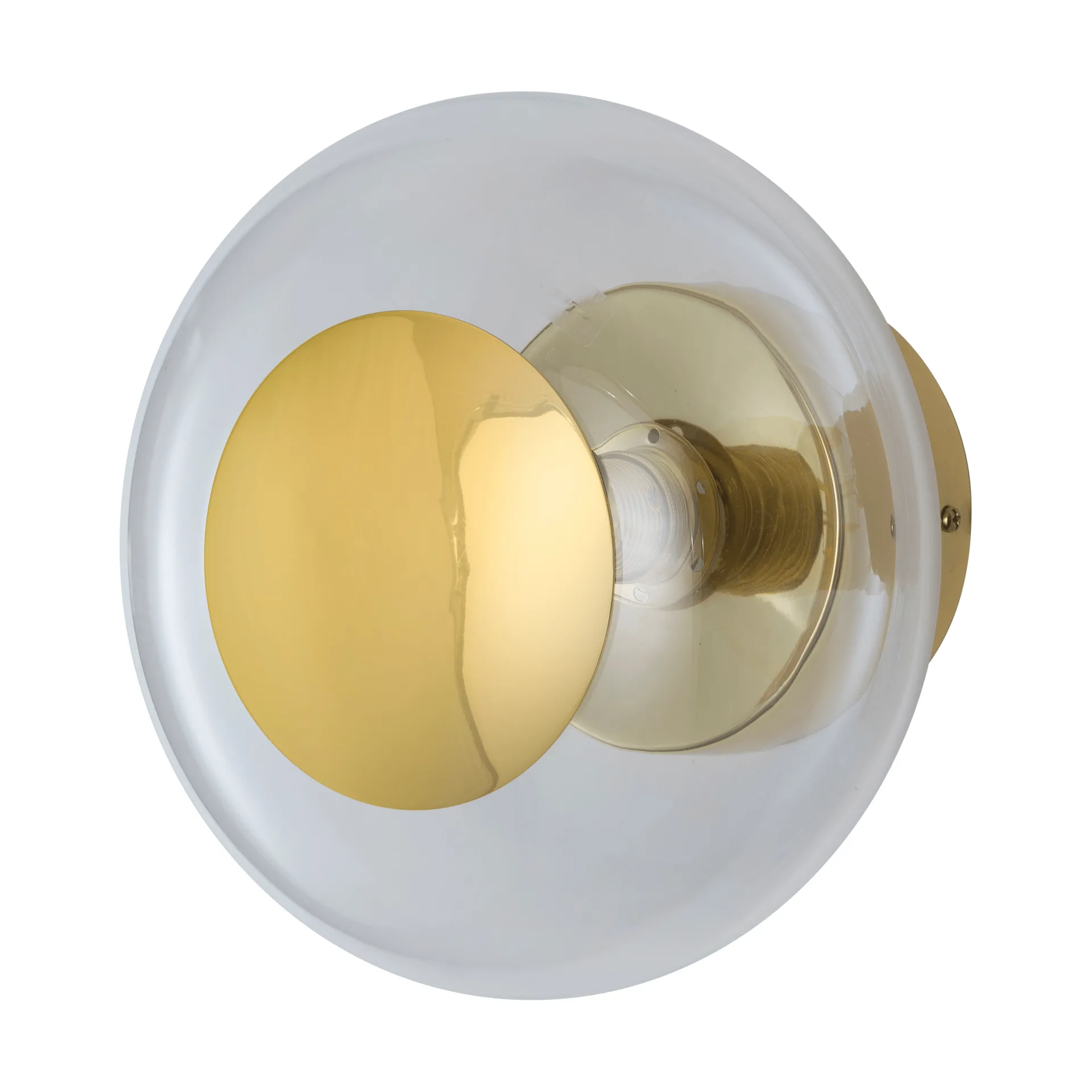 Horizon surface vegglampe, Clear, Ø21 cm EBB & FLOW