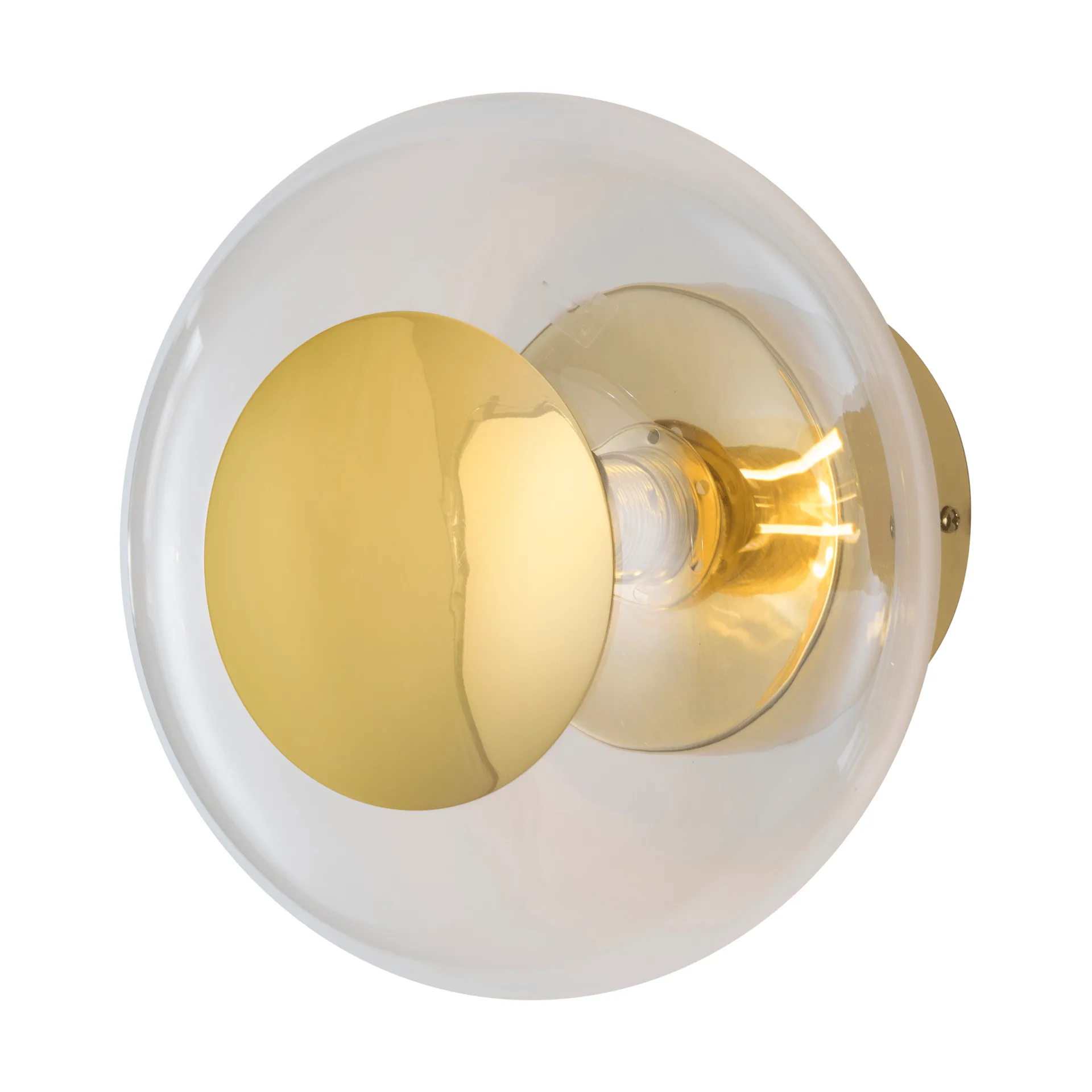 Horizon surface vegglampe, Clear, Ø21 cm EBB & FLOW