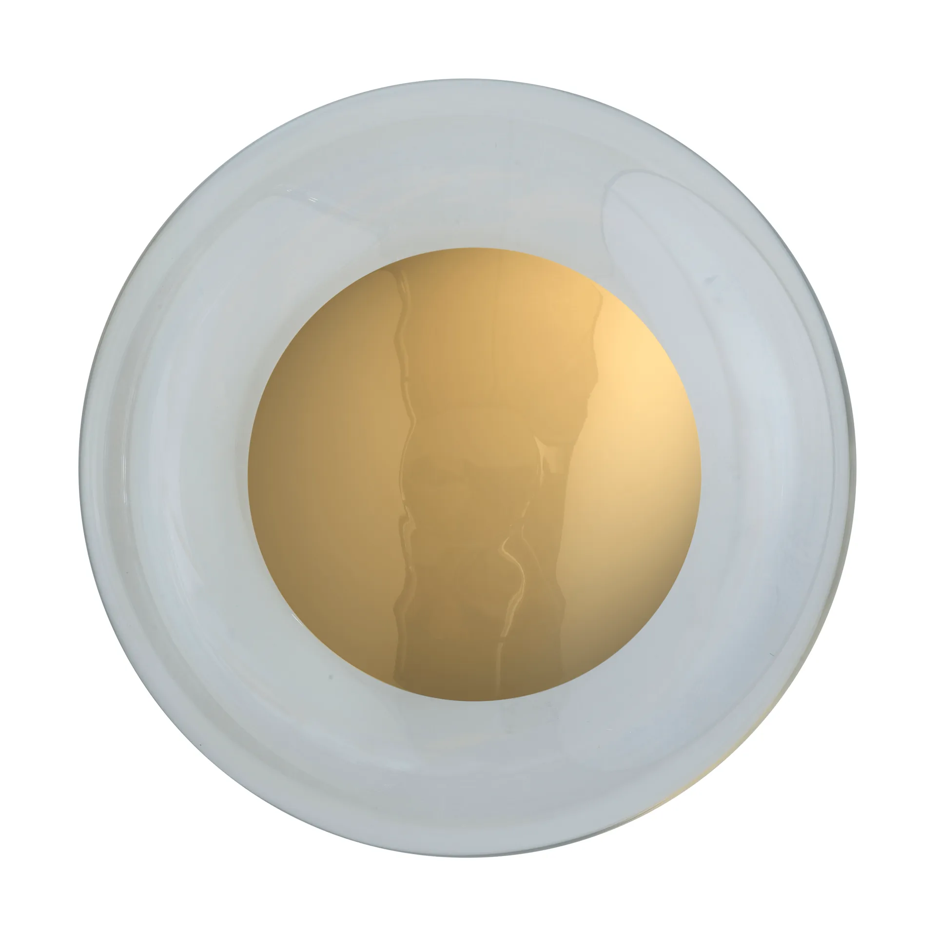 Horizon surface vegglampe, Clear-shiny gold, Ø29 cm EBB & FLOW