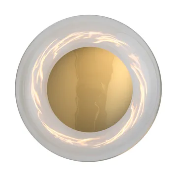 Horizon surface vegglampe - Clear-shiny gold, Ø29 cm - EBB & FLOW
