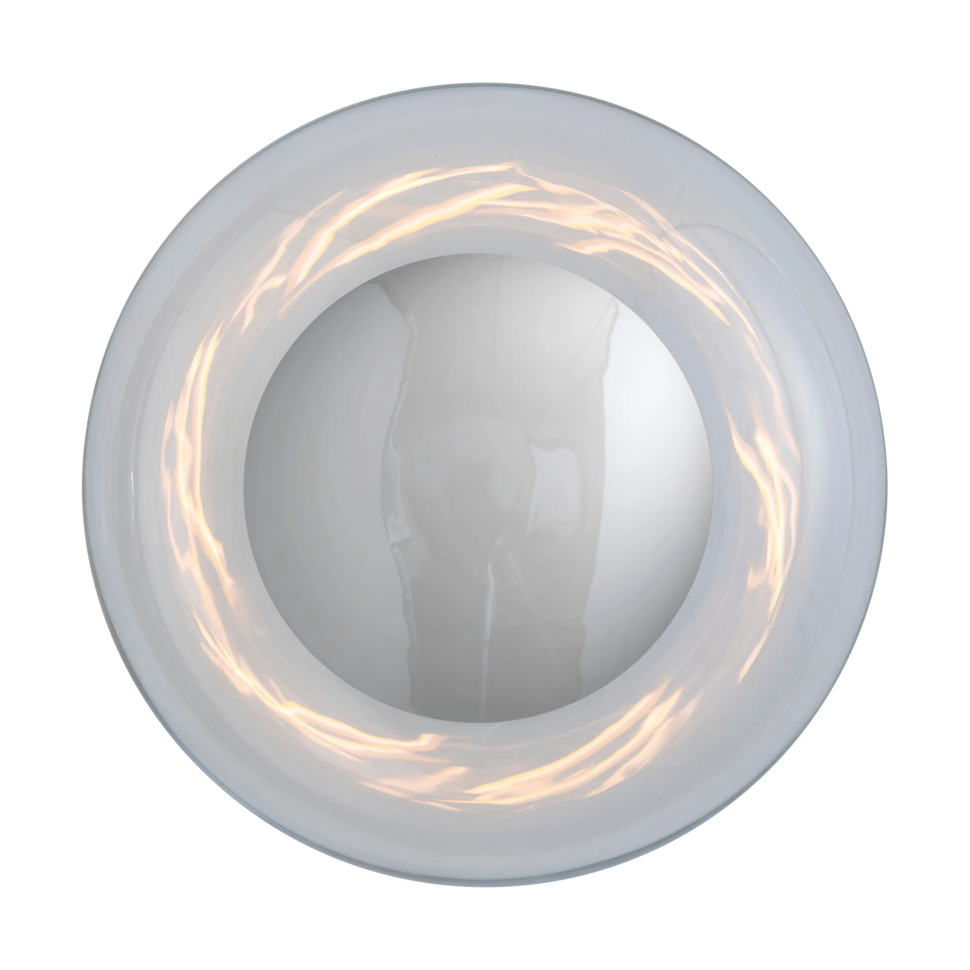 Horizon surface vegglampe, Clear-silver, Ø29 cm EBB & FLOW