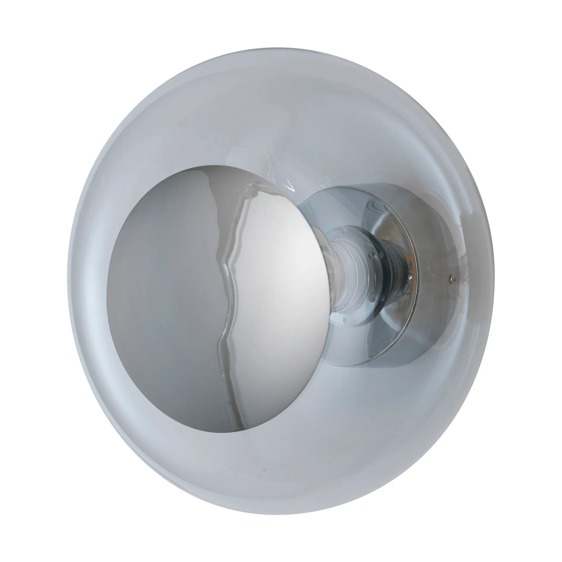 Horizon surface vegglampe, Clear-silver, Ø29 cm EBB & FLOW