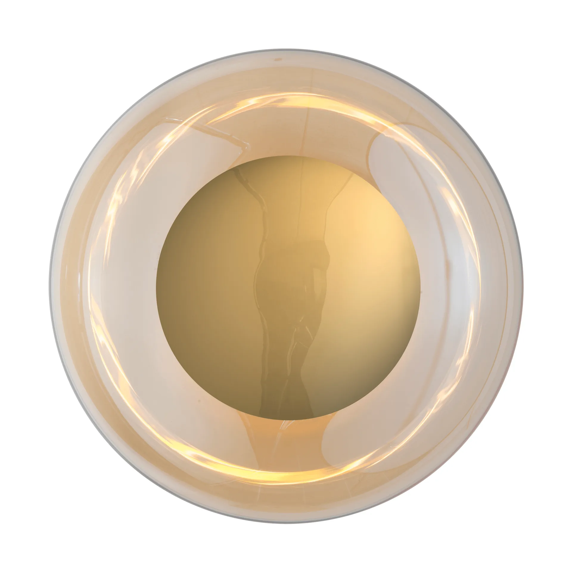 Horizon surface vegglampe, Golden smoke, Ø36 cm EBB & FLOW