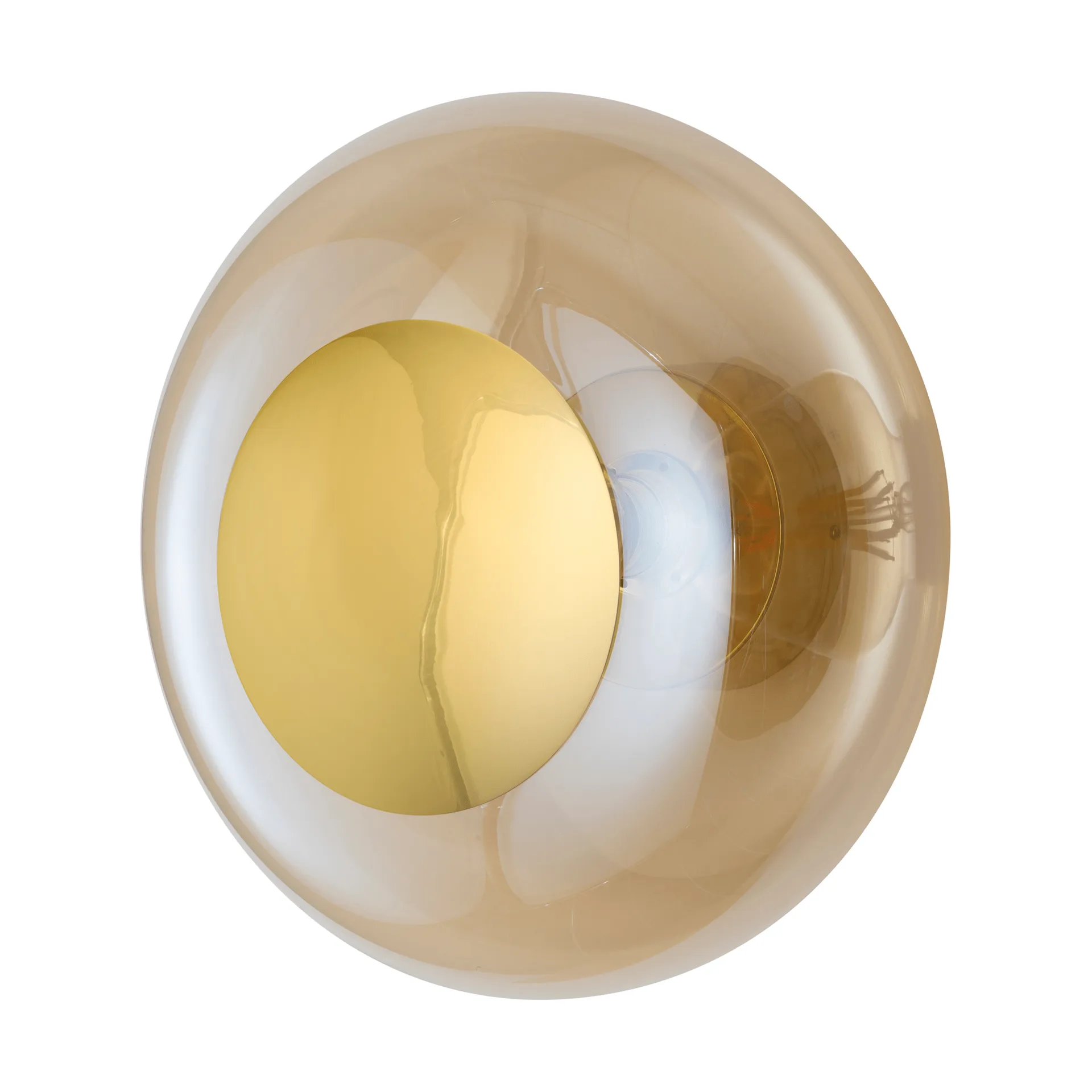 Horizon surface vegglampe, Golden smoke, Ø36 cm EBB & FLOW