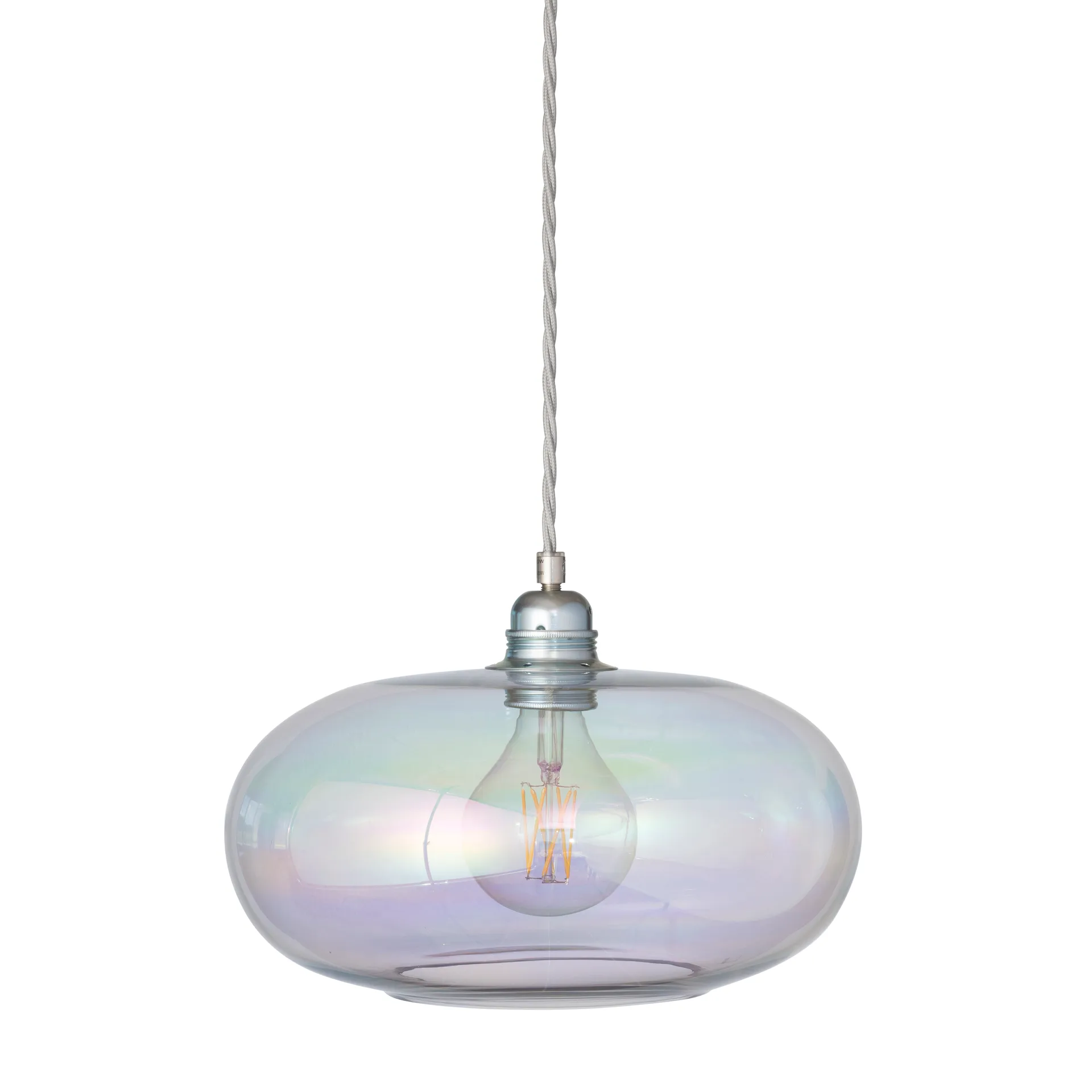Horizon taklampe Ø 29 cm, Chameleon-silver EBB & FLOW