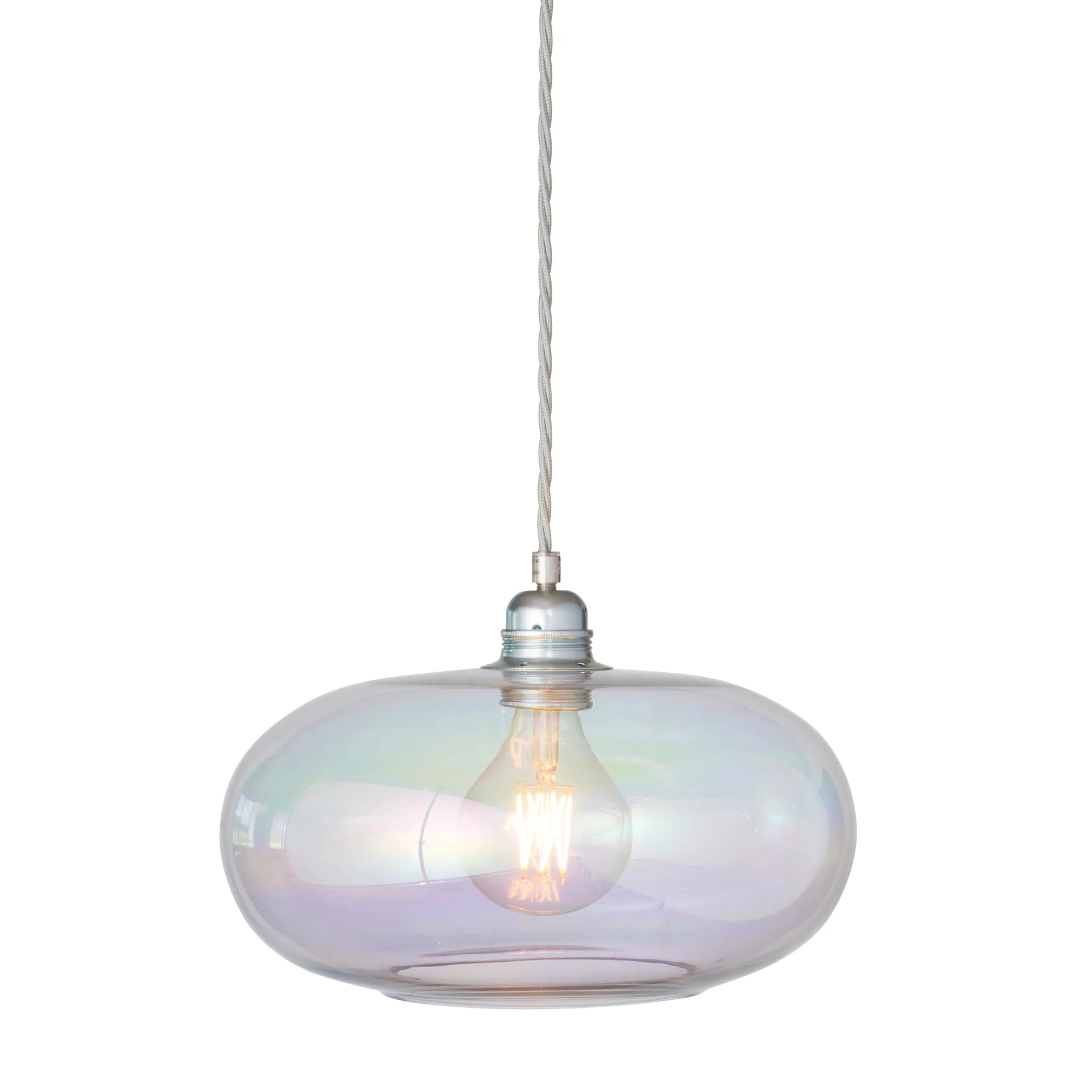 Horizon taklampe Ø 29 cm, Chameleon-silver EBB & FLOW