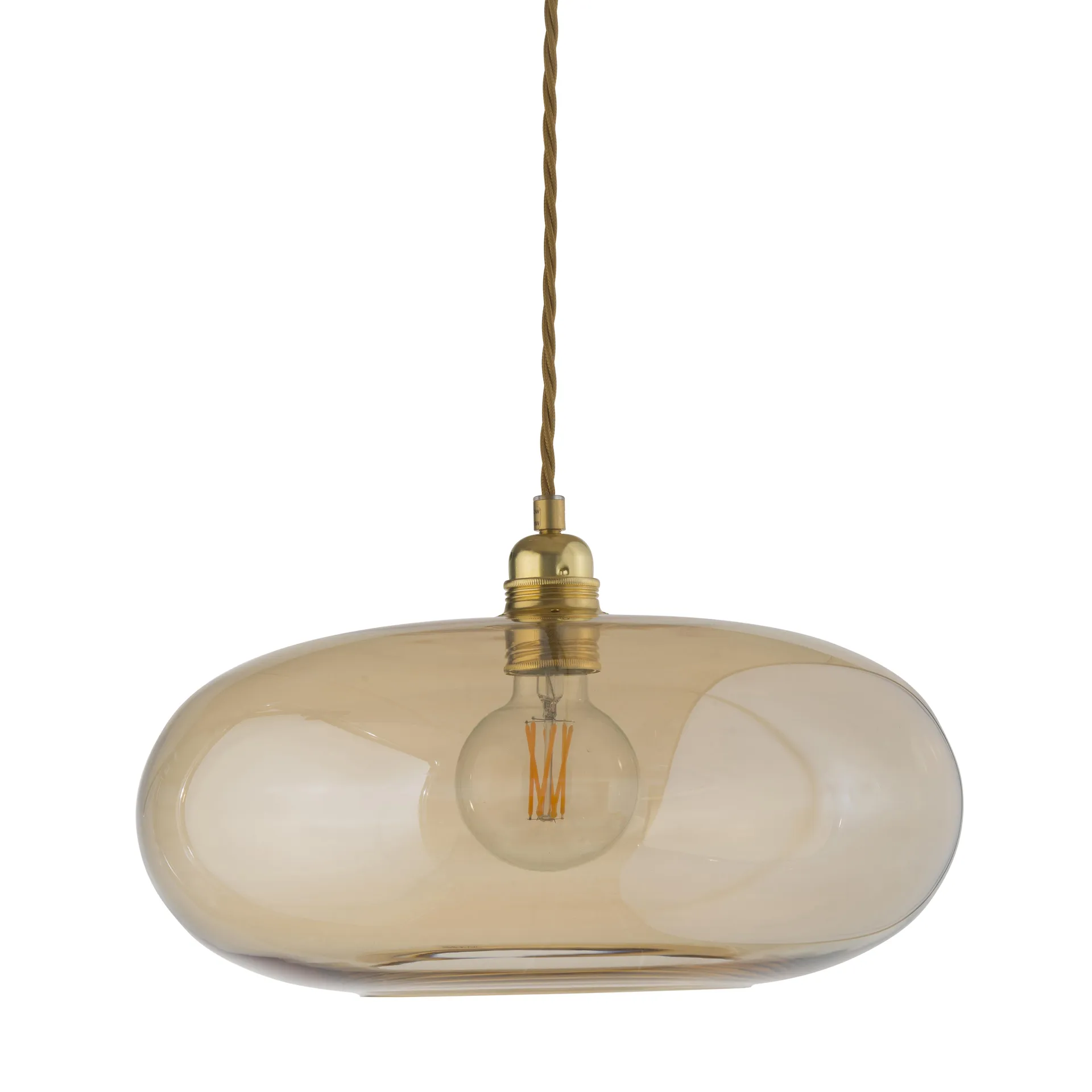 Horizon taklampe Ø 36 cm, Golden smoke EBB & FLOW