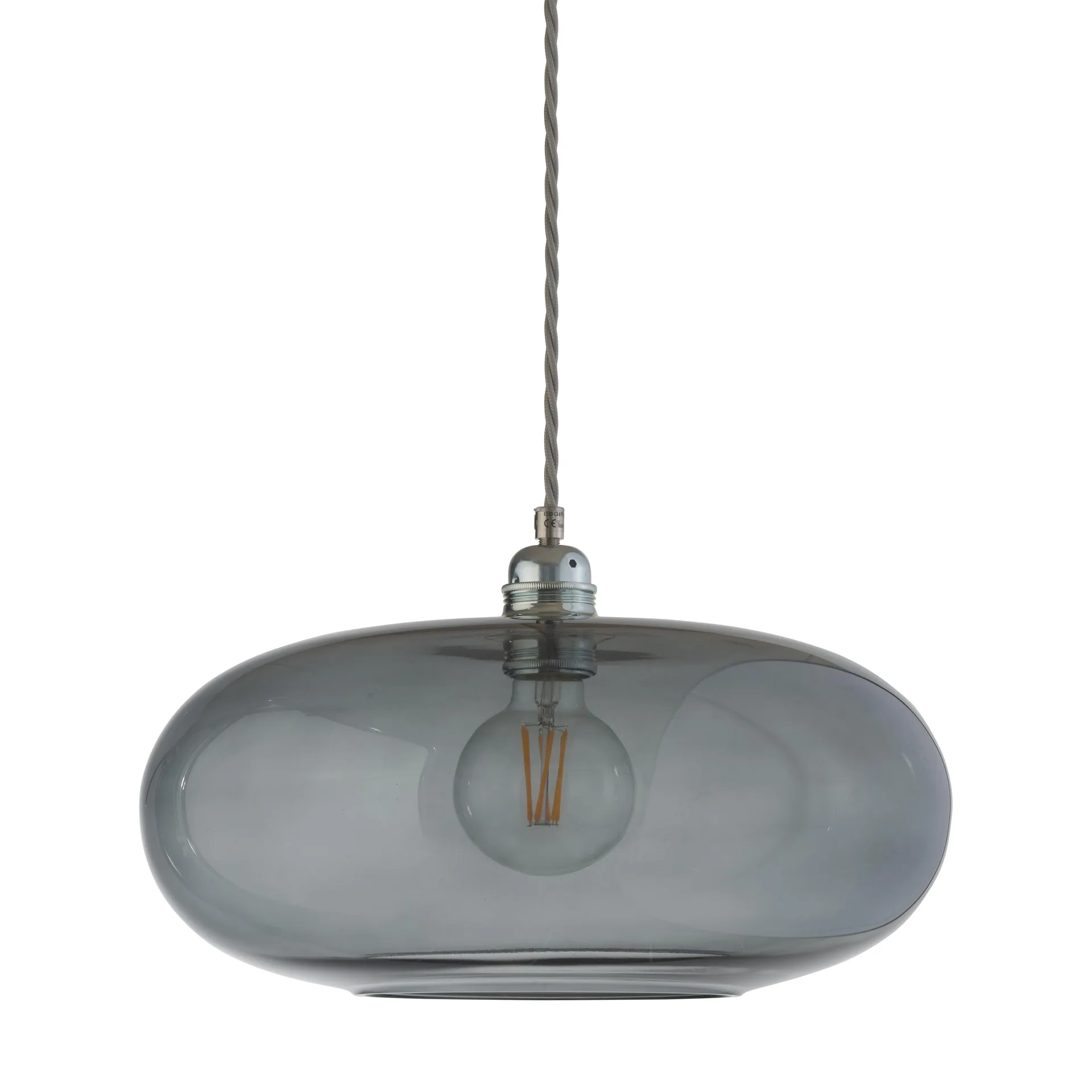 Horizon taklampe Ø 36 cm, Smokey grey EBB & FLOW