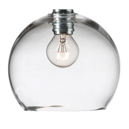 Rowan taklampe 15,5 cm reservedeler glass - klar - EBB & FLOW