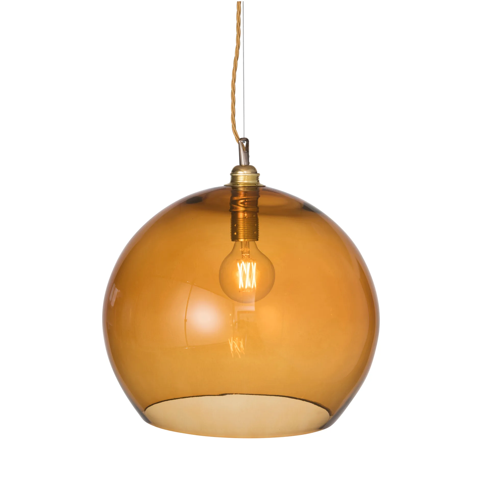 Rowan taklampe, Ø 39 cm, Toast m. gulledning EBB & FLOW