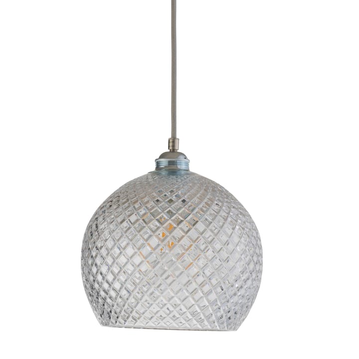 Rowan taklampe Crystal Ø 22 cm - Small check m. sølvledning - EBB & FLOW