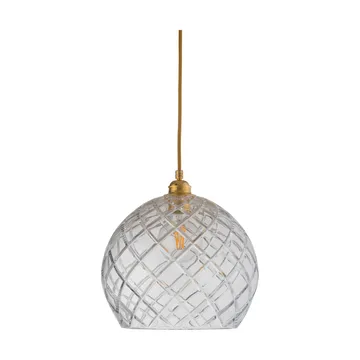 Rowan taklampe L, Ø 28 cm - Crystal, large check - EBB & FLOW