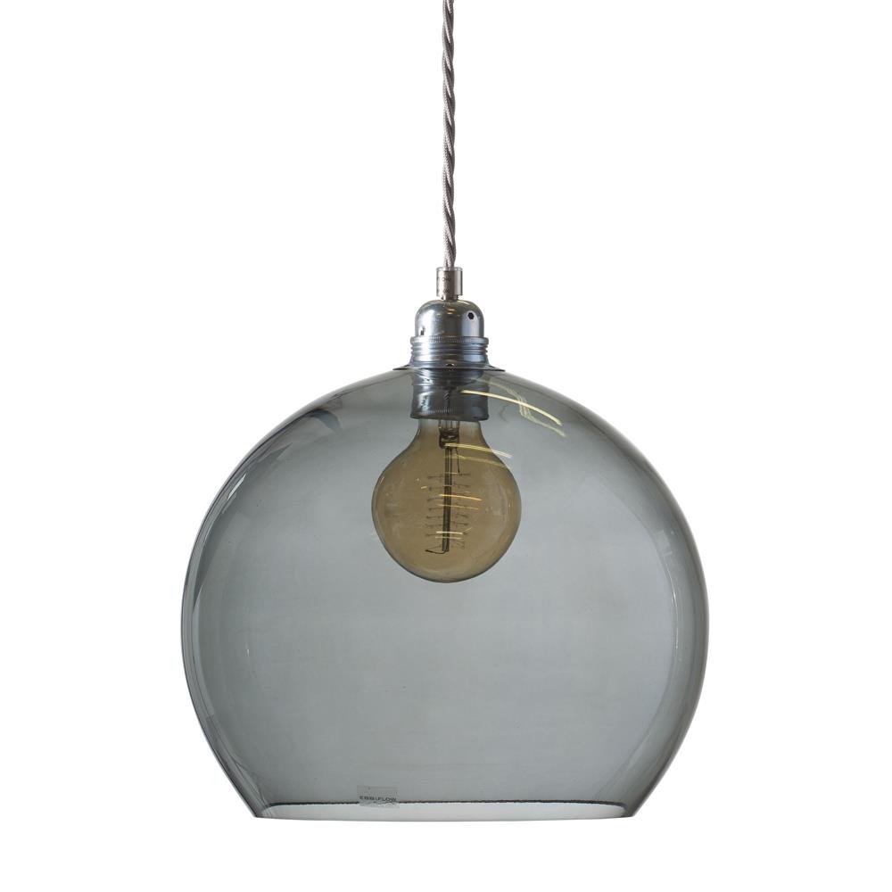 Bilde av EBB & FLOW Rowan taklampe L Ø 28 cm smokey grey