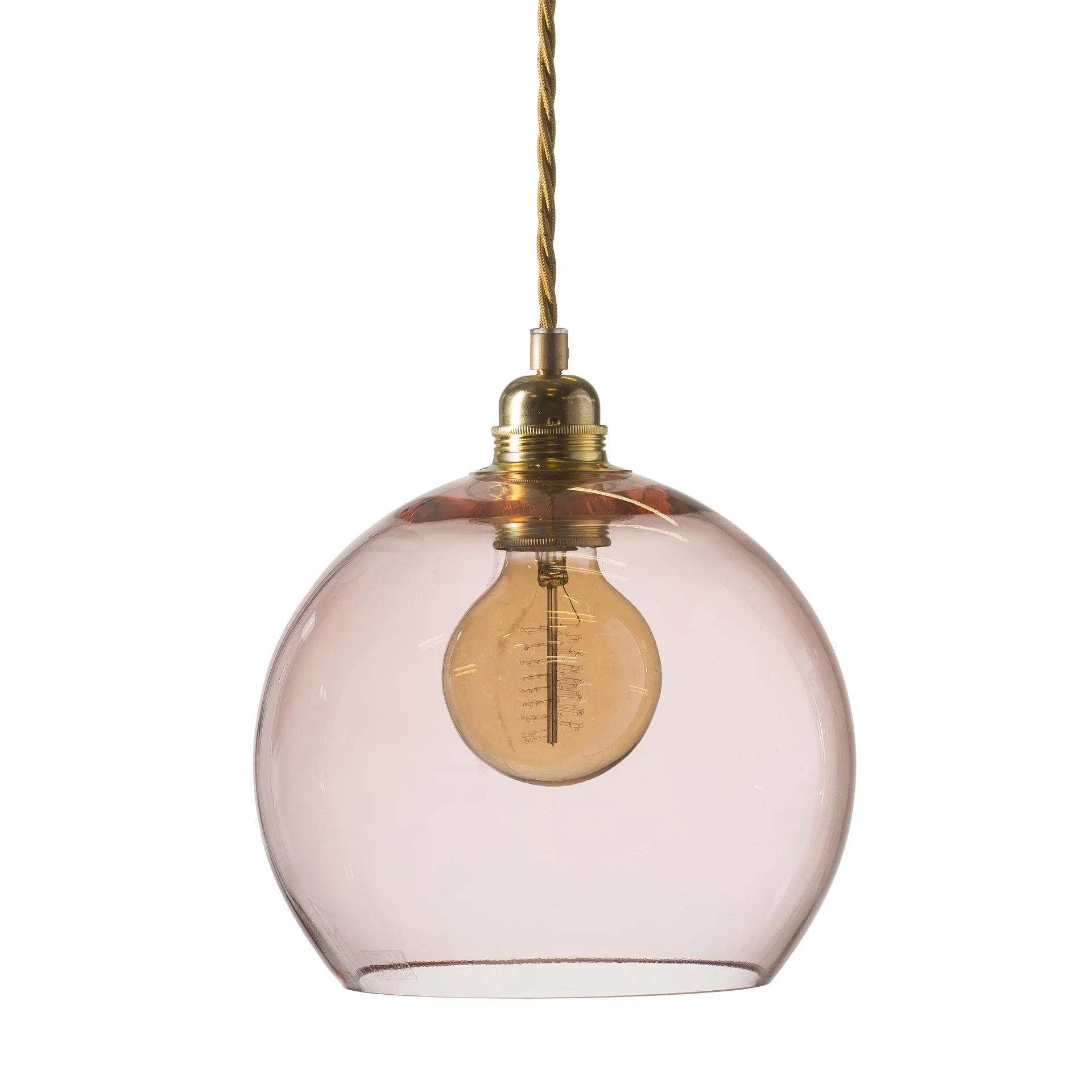 Rowan taklampe M, Ø 22 cm, bright coral EBB & FLOW
