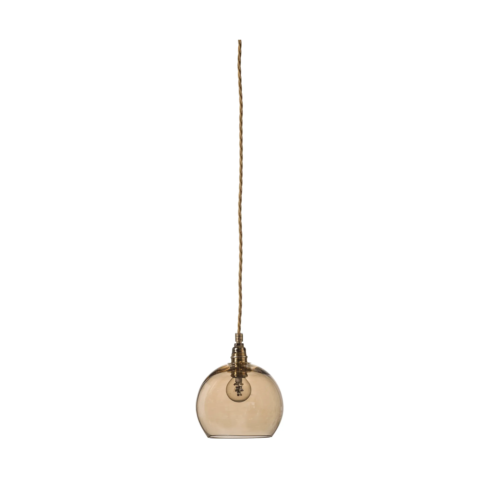 Rowan taklampe S, Ø 15,5 cm, Golden smoke EBB & FLOW