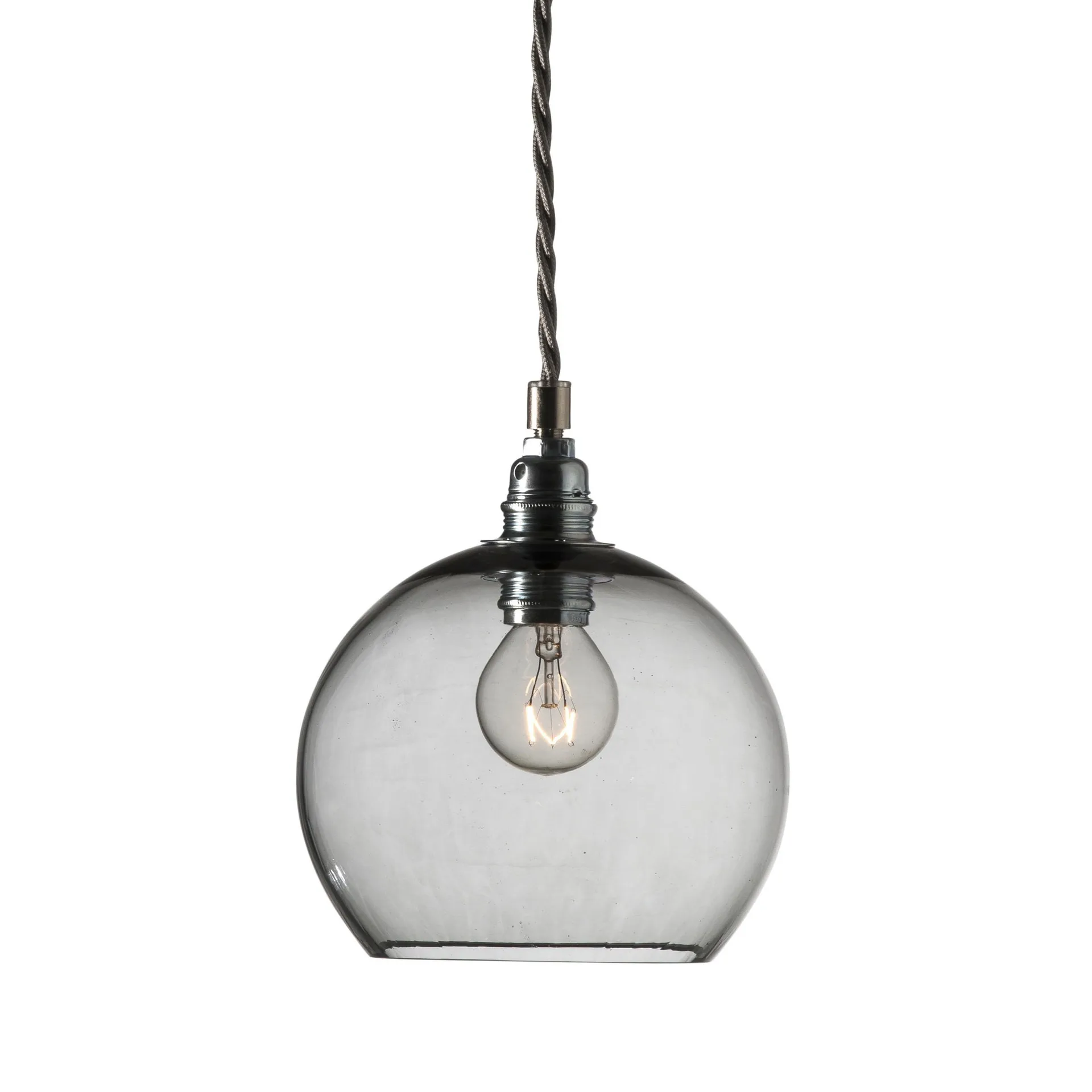 Rowan taklampe S, Ø 15,5 cm, smokey grey (grå) EBB & FLOW