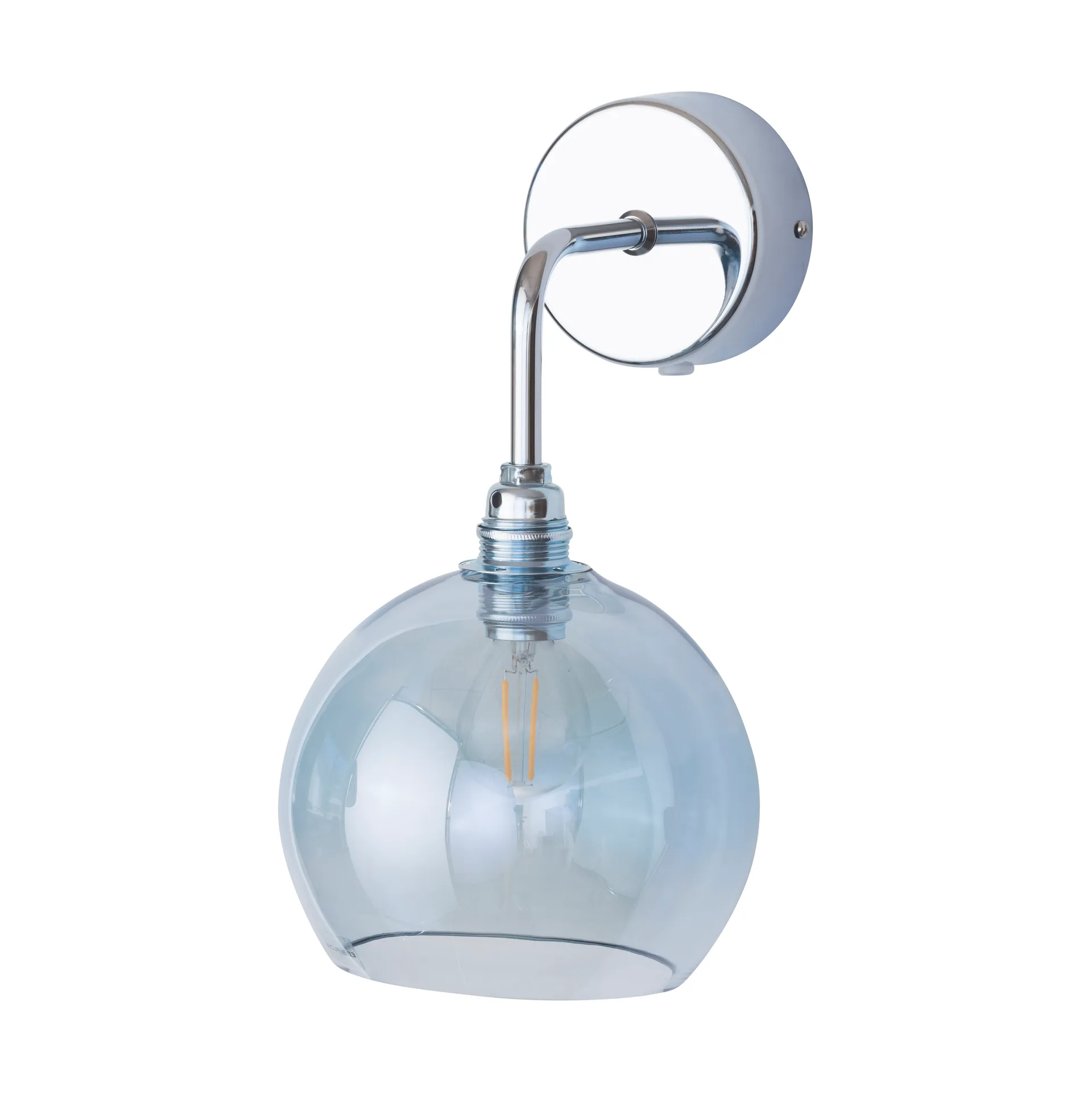 Rowan vegglampe, Topaz blue EBB & FLOW