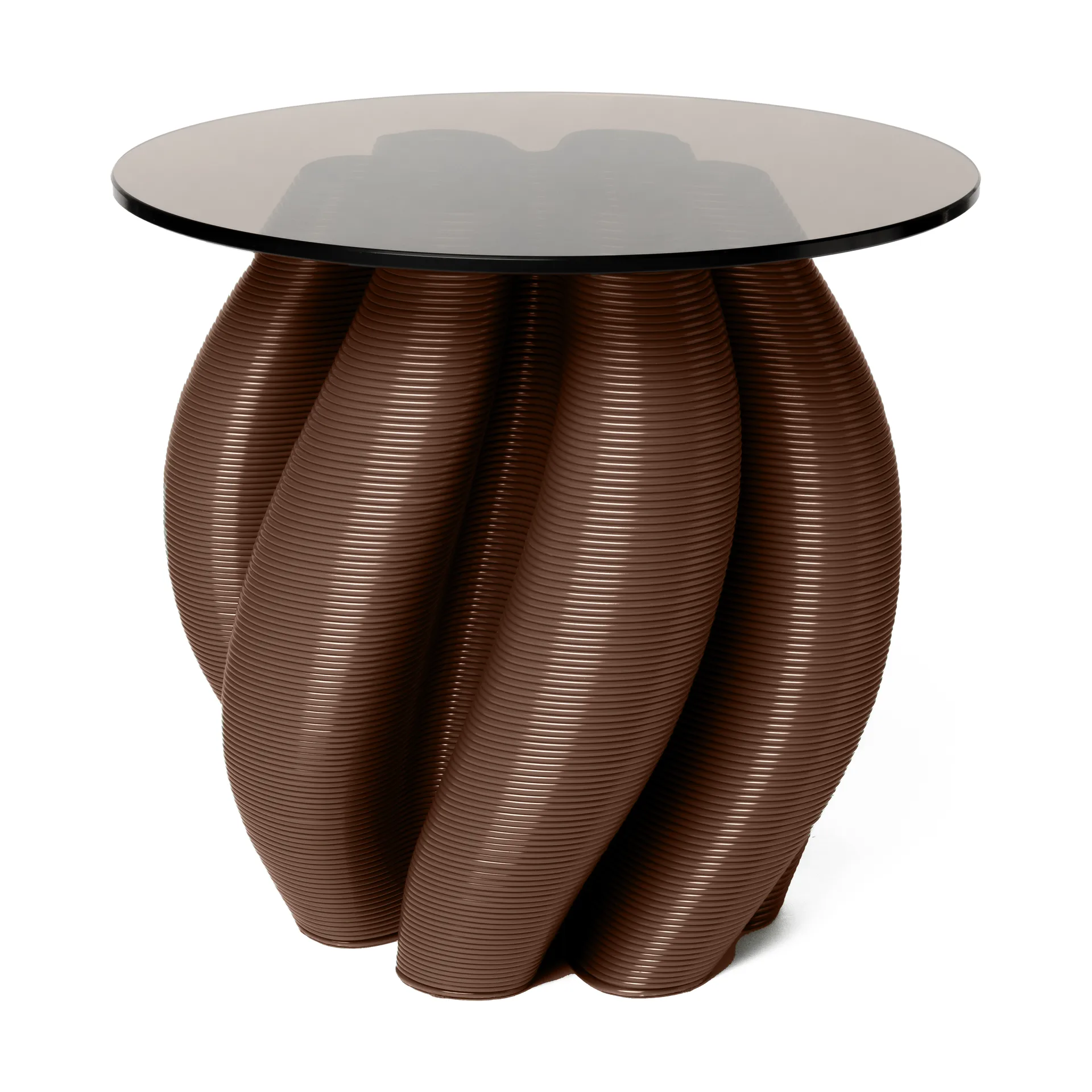 Water lily sidebord Ø50 cm, Chocolate Ekbacken Studios