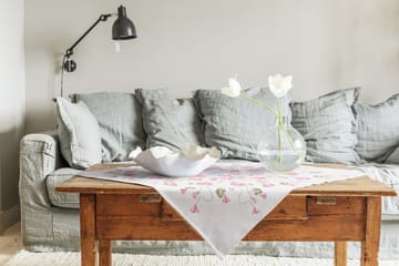 Åkervind bordduk 75x75 cm - Rosa - Ekelund Linneväveri