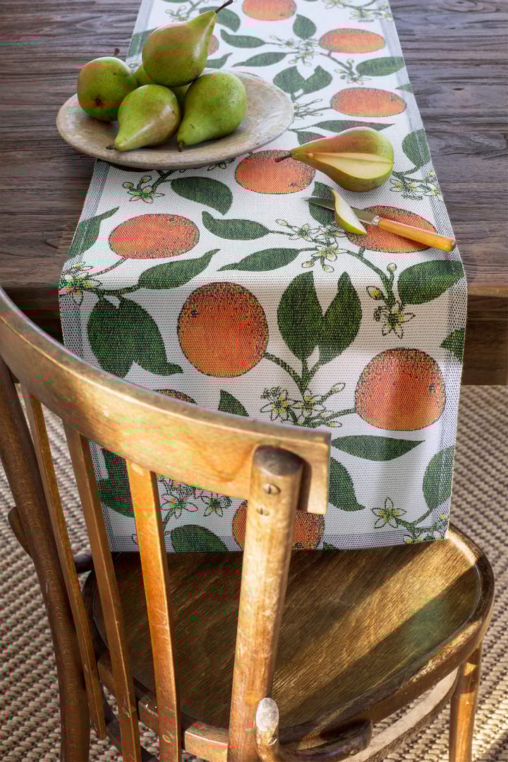 Appelsiner løper, 35 x 120 cm Ekelund Linneväveri