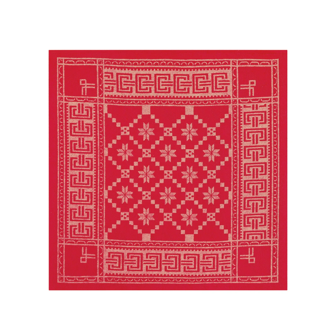 Åttebladrose serviett, 50x50 cm Ekelund Linneväveri