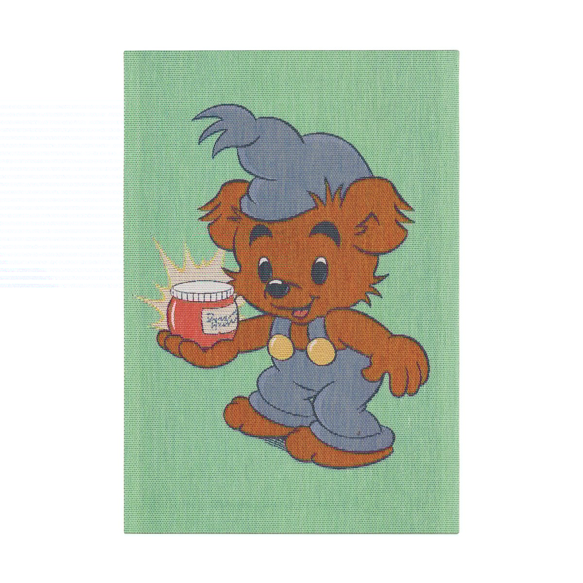Ekelund Linneväveri Bamse kjøkkenhåndkle 35x50 cm Blå-grønn