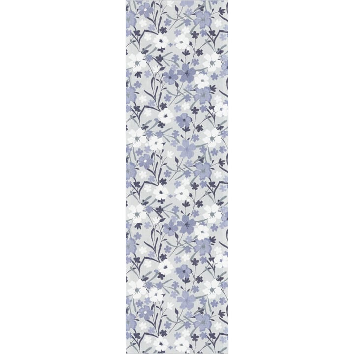 Blombo bordsløper 35x120 cm - Blå - Ekelund Linneväveri